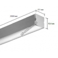 Накладной алюминиевый профиль для светодиодных лент LD profile – 04, 29426